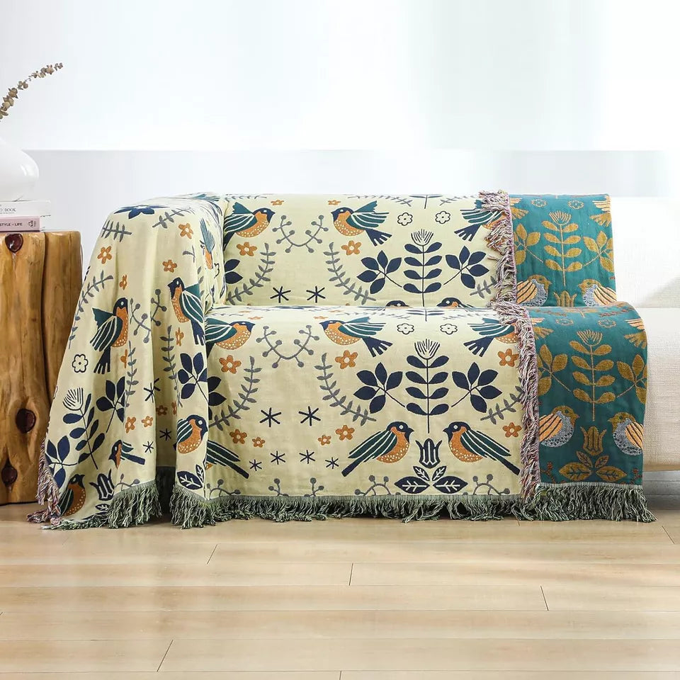 Sunny Sanctuary Reversible Blanket