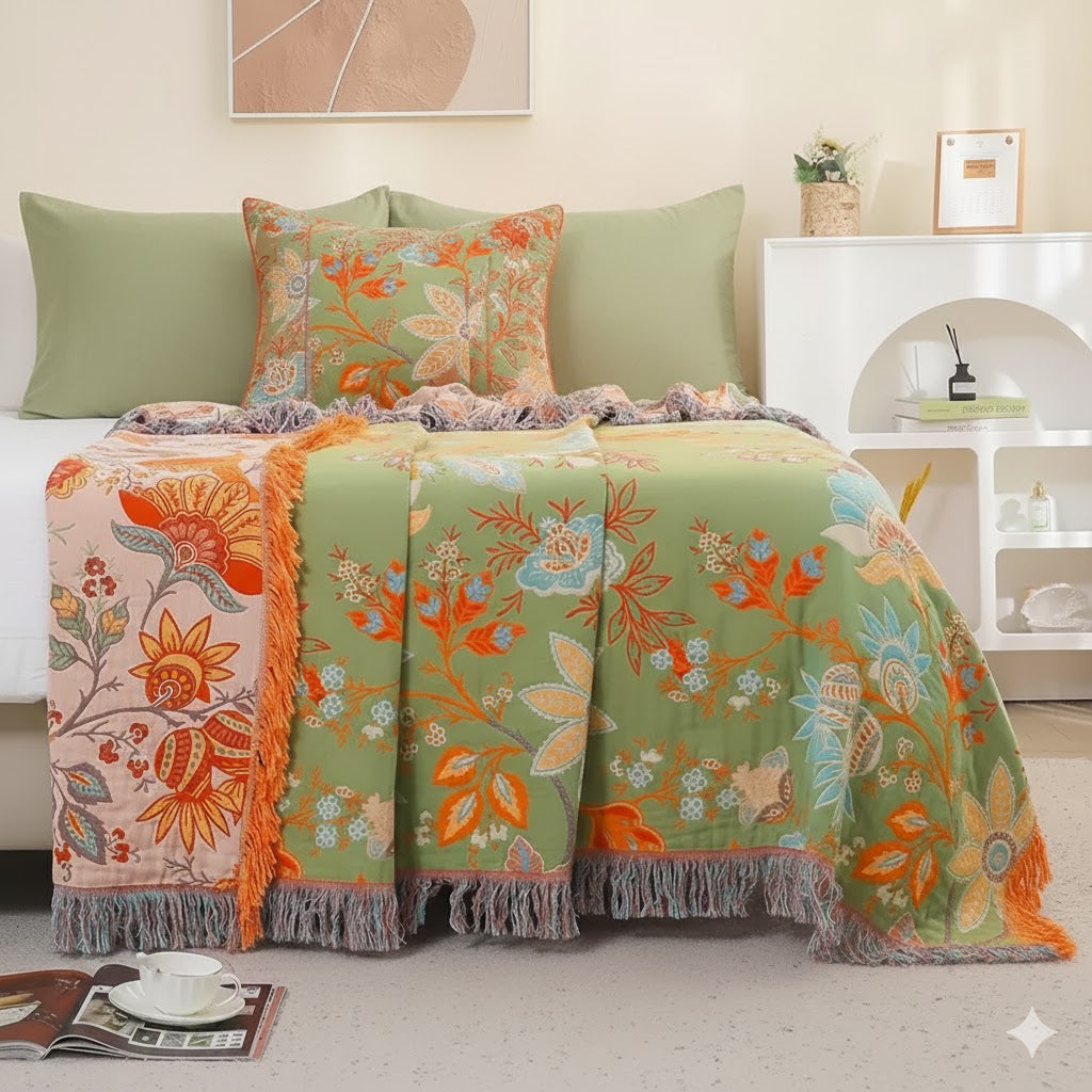 Sunny Sanctuary Reversible Blanket