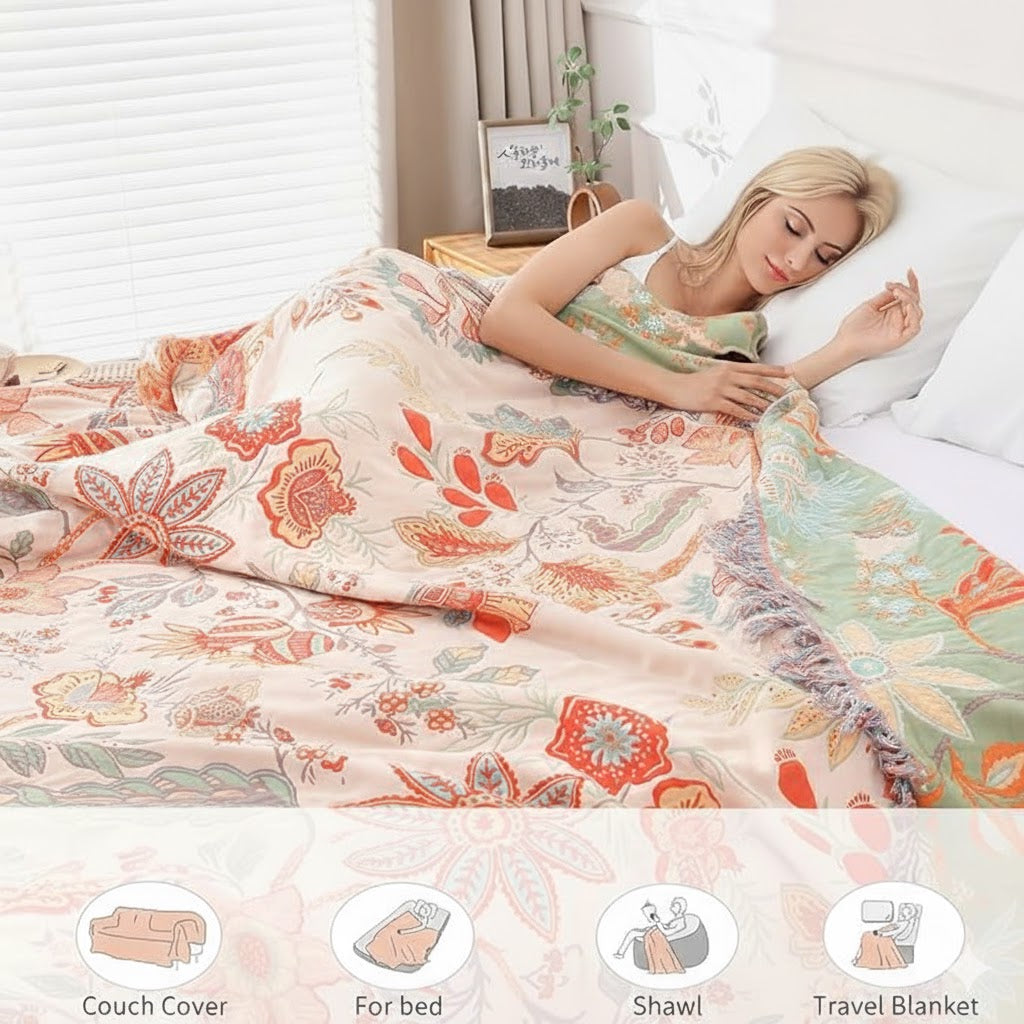 Sunny Sanctuary Reversible Blanket