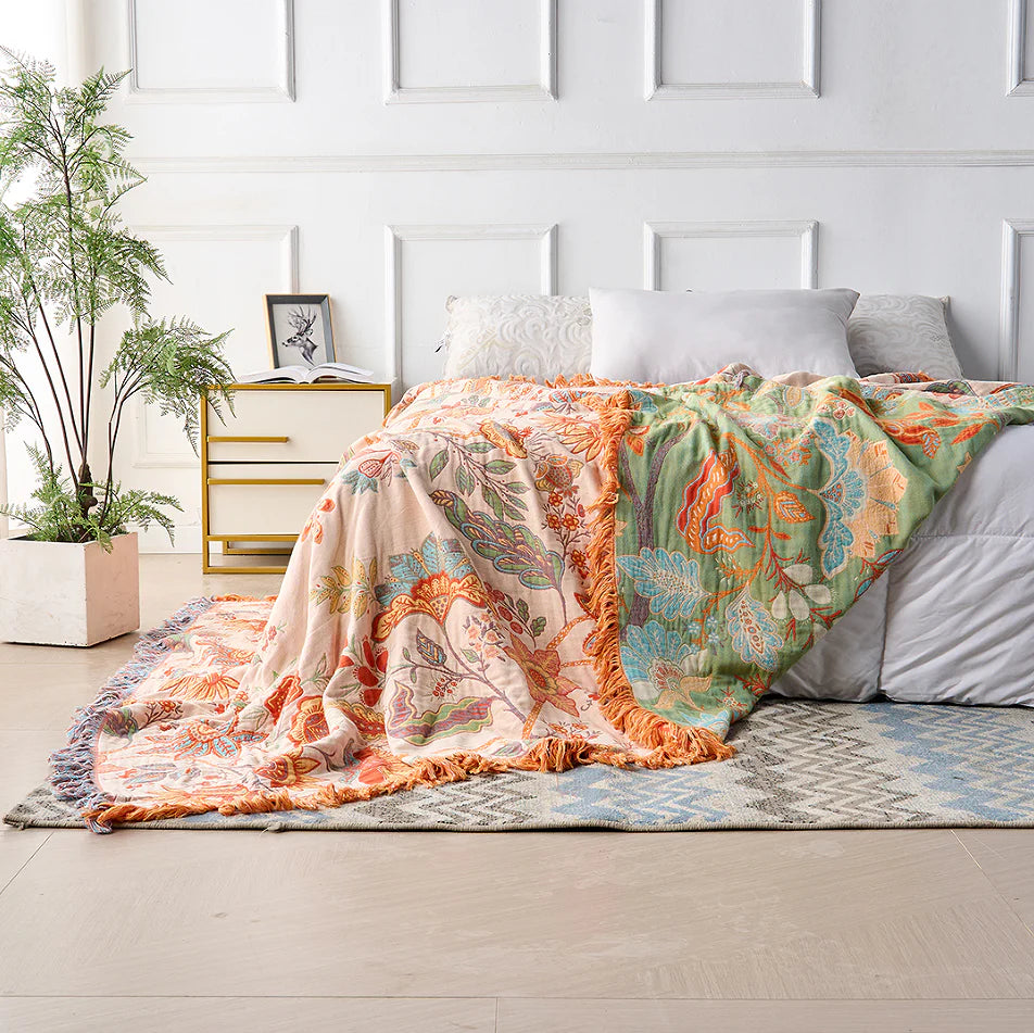 Sunny Sanctuary Reversible Blanket